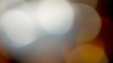 Işık sızıntısı soyut 4K görüntü bulanıklaştırır, yanıp sönen çember mercek parlaklık parlaklığı bokeh örtüleri