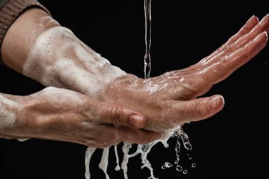 El dezenfekte temiz sabun. Hijyenik tecrit