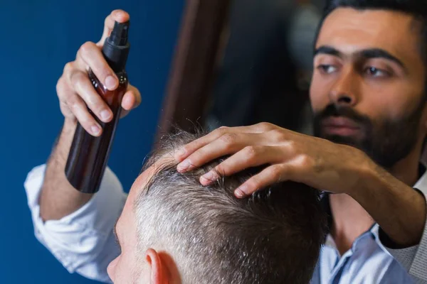 Barbershop Salon Kapper Baard Kapper Stijl Vintage — Stockfoto