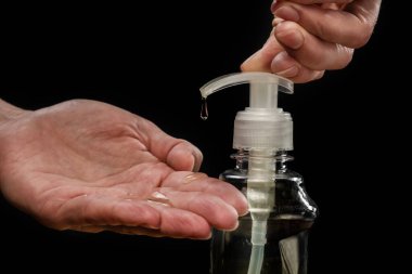 El yıkama deterjanı sabunu. şişe bakımı.