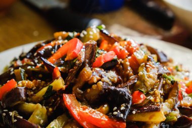 Salata, akşam yemeği, geleneksel mutfak. sebze.