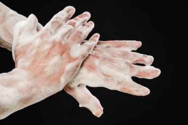 El temizliği, sabun çocuk. Virüs eli