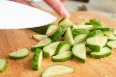 Taze salata, çiğ vejetaryen. Yakın yemek.