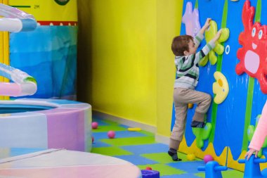 Play kid child fun playground, slide equipment.