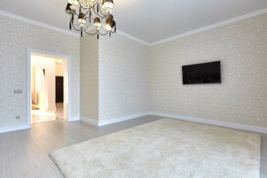 Güzel bir iç mekanı olan oturma odası.