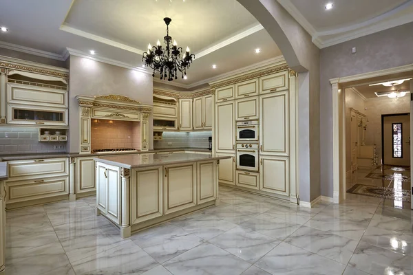 Kitchen Living Room Beautiful Interior — Stock Photo, Image