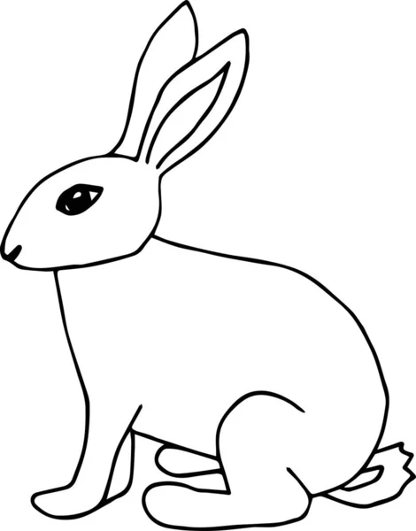 Карикатурная Иллюстрация Кролика Морковкой — стоковый вектор