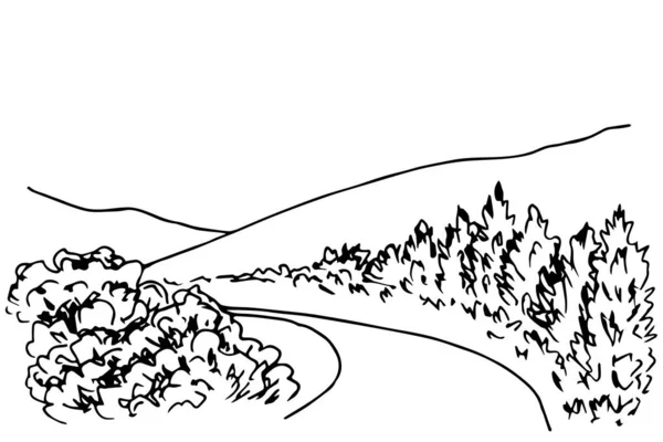 Illustration Vectorielle Paysage — Image vectorielle