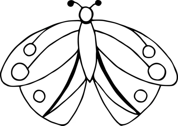 Vektorillustration Eines Schmetterlings — Stockvektor