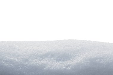 Beyaz arkaplanda yalıtılmış kar 