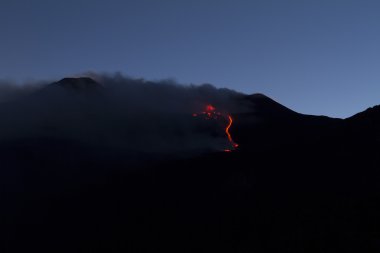 Night lava flow clipart