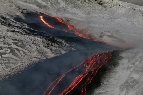 Lava rivers — Stock Photo, Image