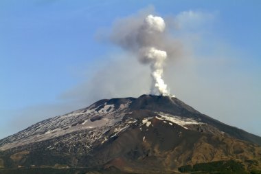Volcano plume ash clipart