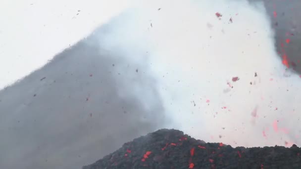 Vulkanutbrott — Stockvideo