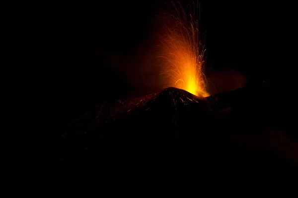 Esplosione dell'Etna — Foto Stock