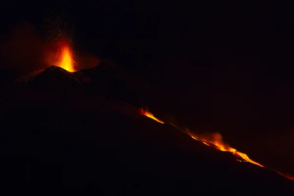 Erupção do Etna — Fotografia de Stock