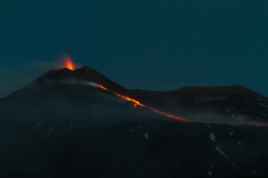 Eruption of night clipart