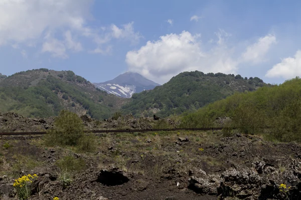 Monte Etna paisagem — Fotografia de Stock