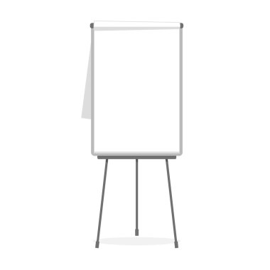 Flipchart boş vektör şablonu