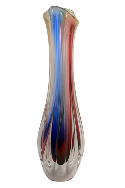 Vieux vase de verre coloré — Photo