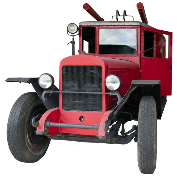 Vecchio camion dei pompieri rosso — Foto Stock