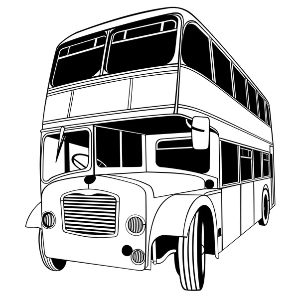 Dubbeldekker bus — Stockvector