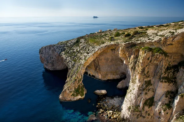 Destino popular en Malta Blue Grotto — Foto de Stock