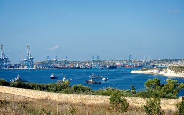 Panoramik Birzebugga freeport, Malta