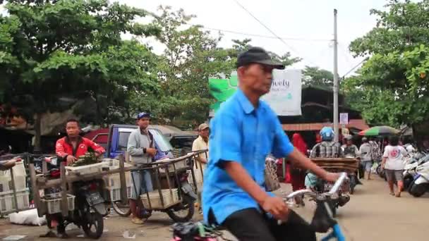 Documentação Clipe Das Atividades Dos Residentes Nos Mercados Tradicionais Clipe — Vídeo de Stock