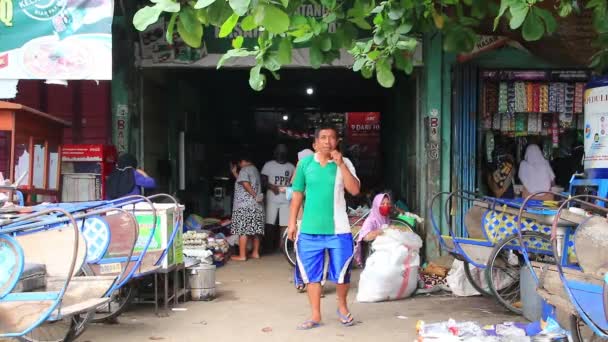 Clip Documentación Las Actividades Los Residentes Los Mercados Tradicionales Sin — Vídeos de Stock