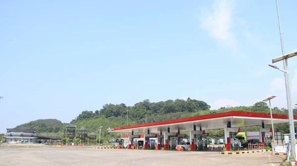 Atmosfera Posto Gasolina Área Descanso 360 Trans Java Batang Semarang — Fotografia de Stock