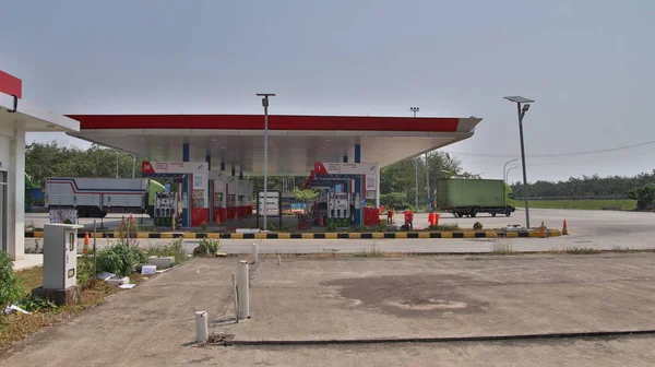 Atmosphere Gas Station Rest Area 360 Trans Java Batang Semarang — Stock Photo, Image