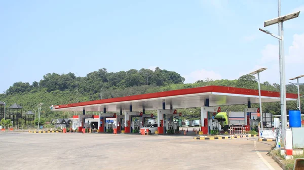 Atmosphere Gas Station Rest Area 360 Trans Java Batang Semarang — Stock Photo, Image