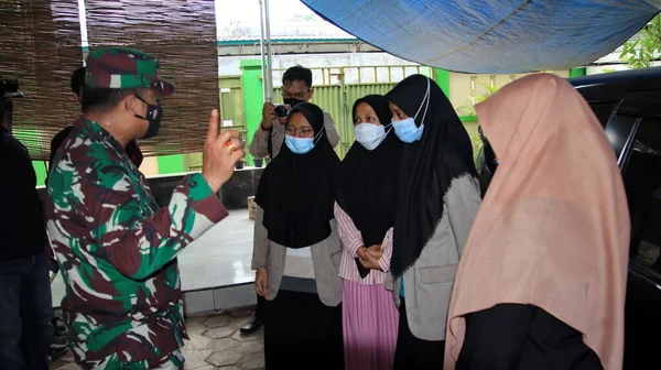 Tes Penyeka Antigen Masal Untuk Siswa Madrasah Pekalongan Indonesia Juni — Stok Foto