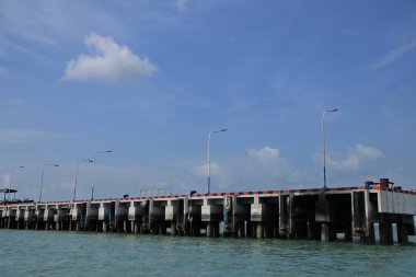 Sri Bintan Pura Limanı, yolcu taşıyan feribot terminali, Tanjung Pinang, Riau Adası, Endonezya, 6 Ağustos 2019
