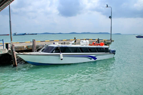 Barco Pasajeros Tanjung Pinang Islas Riau Agosto 2019 — Foto de Stock