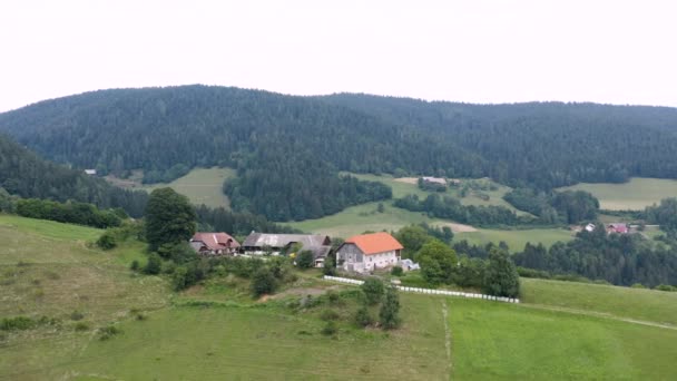 슬로베니아의 오지에 꼭대기에 주위를 선회하는 각도의 — 비디오