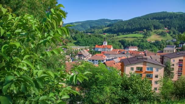 Villaggio Europeo Sulle Colline Ravne Koroskem Slovenia — Video Stock