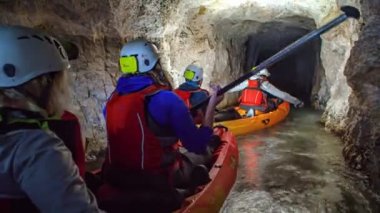 Mezica kurşun ve çinko madeni Slovenya 'da kayak yeraltı macerası