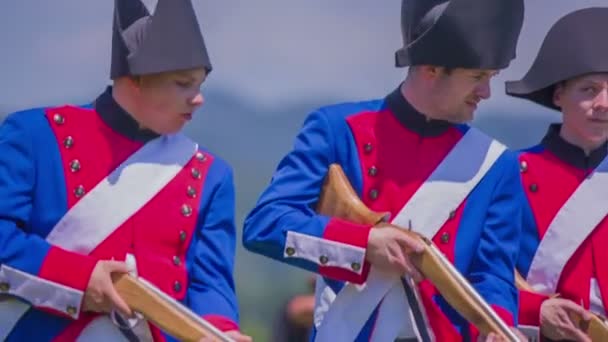 French army have the last preparing for shooting — Stock Video