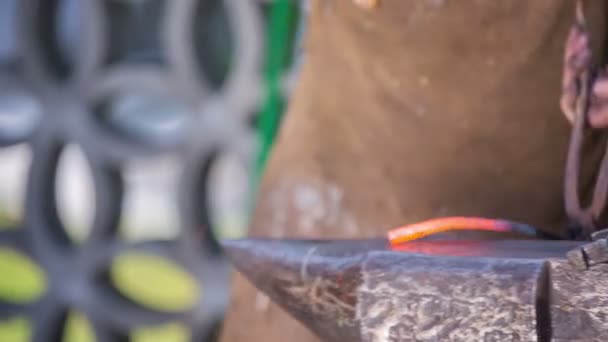 뜨거운 철에 소박한 페어 단조 — 비디오