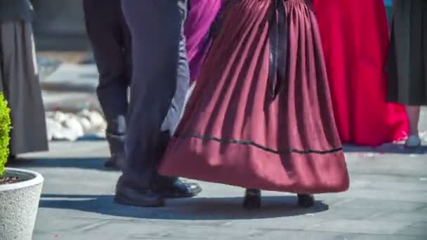 Hermoso baile en la boda tradicional — Vídeo de stock