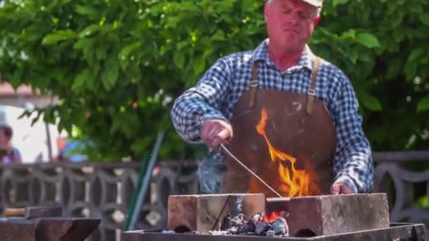 Karbon Smith yanma odasında biçimlendirme — Stok video