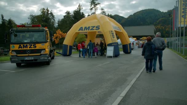 Amzs sport competition en Eslovenia — Vídeos de Stock