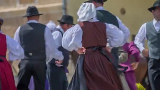 Dança tradicional no casamento tradicional — Vídeo de Stock