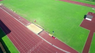 running track in a beautiful summer day