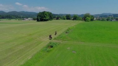 Tarihi savaş savaş alanı üzerinde hava görünümü