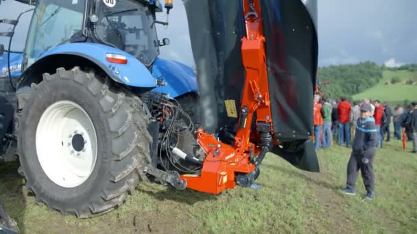 The exhibition of agricultural machinery in Slovenia — Stock Video