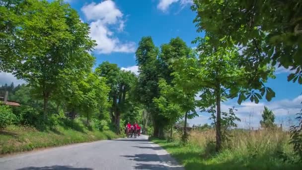 Persone a cavallo Carrozza sulla cerimonia di nozze — Video Stock