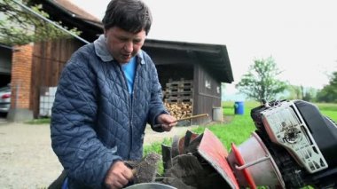 Adam küçük sürme makinesi pulluk Temizleme